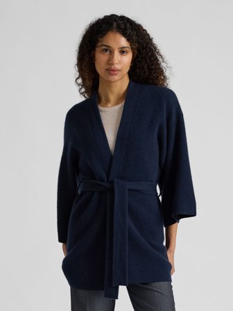 Kashmina - Kashmircardigan "Vera" - Navy - Size S