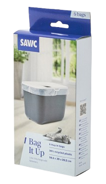 Savic - Bag it Up søppelposer gjennomsiktige Hop in - Katt - Kattedo & kattetoalett - Toalett-tilbehør & kattespader - ZOO.no