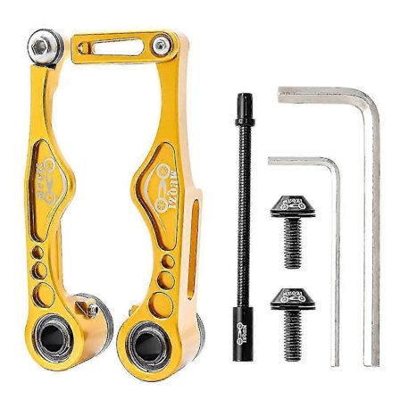 Muqzi Vikbar Cykelbromssats V-broms för Vikbar BMX Kort Arm Guld