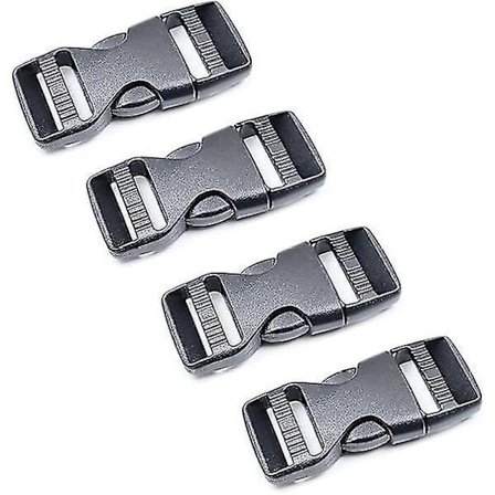 Plastspännen med sidolås, 20 mm kraftiga plastspännen clips snäpp ryggsäck bälte ersättningsspänne