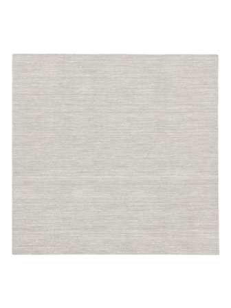Lisa Grande Handloom Flat Alfombra - Gris Plata 250X250 Lana, En Estilo Moderno