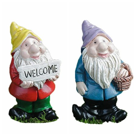 2 kpl Mini Gnome Figuurit Miniatyyrikääpiöiden patsas 1 1