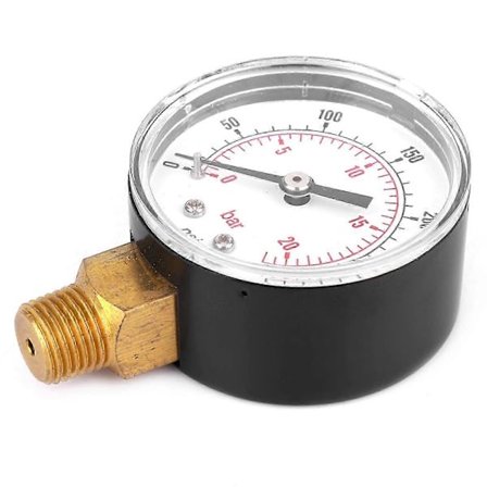 50mm Mässing Tryckmätare 1/4 BSPT Gänga för Bränsle Luft Olja Gas Vatten - 0-300PSI 0-20Bar