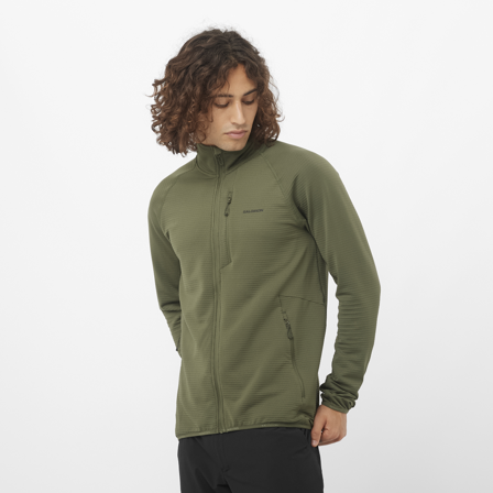 Salomon - Střední vrstva Oblečení Sntial Lightwarm Fz M - Grape Leaf