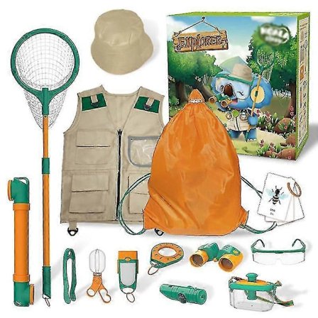 Børne Udendørs Explorer Sæt Børnekikkert Eventyr Insektfangstsæt Legetøj til Camping Lastvest Hat Eventyrsæt Børnegave