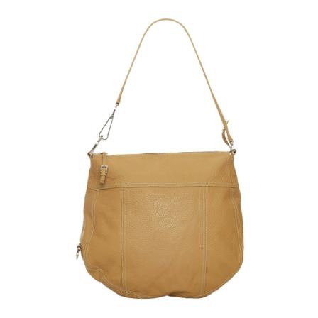 Prada Vintage Pre-owned Leather Hobo Tas , Bruin , Dames , Maat: ONE Size Vintage Tassen