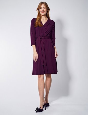 Jumperfabriken Kate Dress - Burgundy - XL