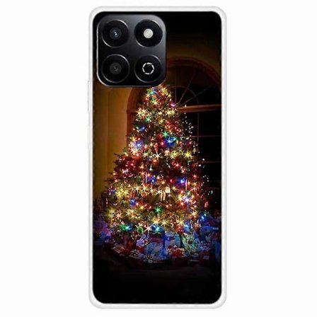 TPU-puhelinkotelo Honor Play 60 Plus 5G/200 Smart 5G/Play 9T/X7c 4G -malleille, juhlava joulukuvio