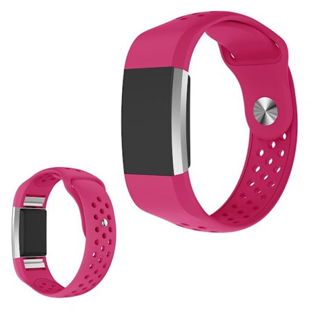 silikon klockarmband för Fitbit Charge 2 - Rosa