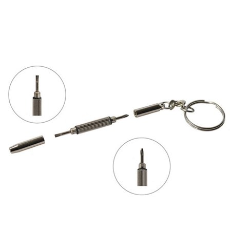 Effektfull Mini Multifunktionell Skruvmejsel Nyckelring