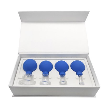 Gummi Massage blå krop kopper Vakuum Cupping Glas Ansigt Hud Lifting Krop Ansigtskopper Anti Cellulite Kinesiske Cupping Terapi Værktøj
