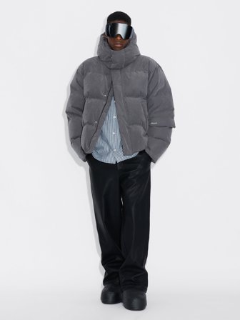 Holzweiler Narvik Brushed Down Jacket - Grey - Men's - XXL