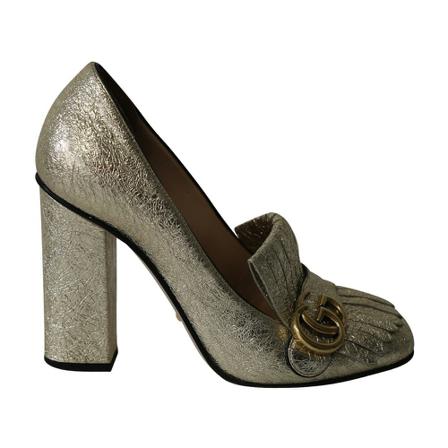 Gucci Vintage, Heels Geel, Dames, Maat:39 EU,leer