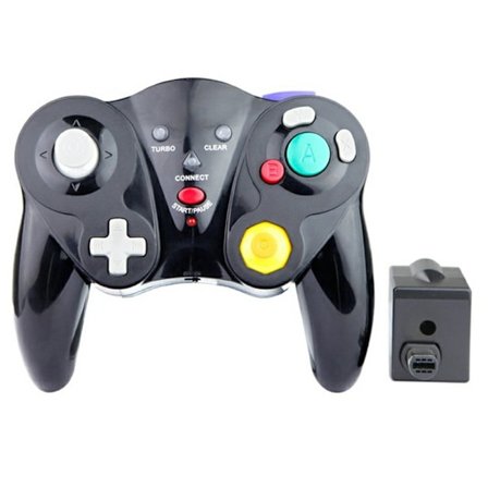 Yhteensopiva Nintendo Gamecube Wireless Gamepad Turbo Vibration -peliohjaimen kanssa