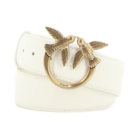 Pinko Love Birds Riem , Wit , Dames , Maat: L Riemen