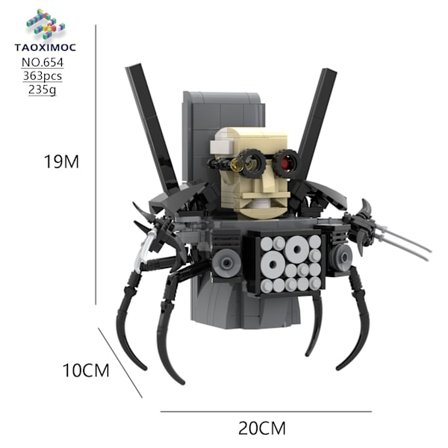 Mub- Toilet Man Monitor Skibidi Byggsten Legetøj Julegave 654 Toilet Man Dr