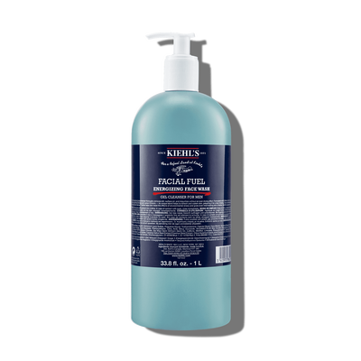 Kiehl's Facial Fuel Energizing Face Wash 1L, Skincare, Ansigtsrens, Renseprodukter, Rens & Vask, Hudpleje til mænd