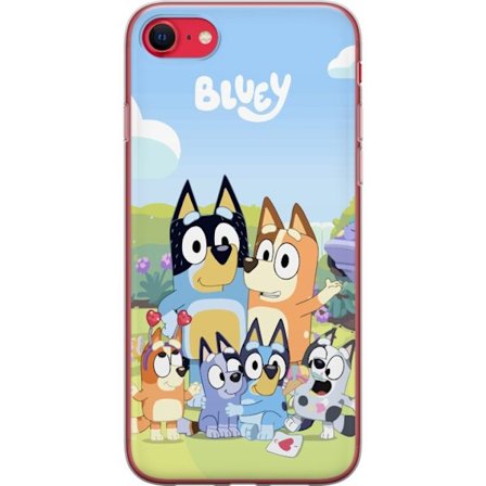 Kompatibelt Mobildeksel til Apple Apple iPhone 8 Bluey mobildeksel med hele familien i fargerikt design