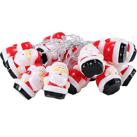 Julelys, LED-lyskjede, batteridrevet juledekorasjon