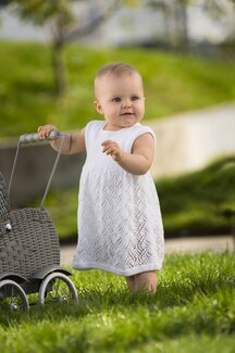 Barnklänning, kofta och mössa Ingrid - Svarta Fåret