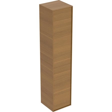 Ifö Sense Art Högskåp 1 dörr, invändig spegel, ek, Badrum