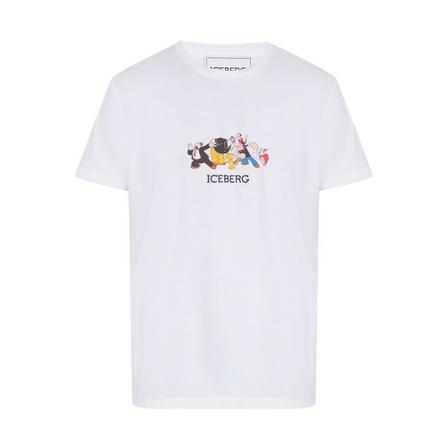 Iceberg T-shirt with logo Hvid, Herre T-shirts