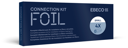 Ebeco 8960651 Tillbehörssats till värmefolie Small, för 4 folier, Värme