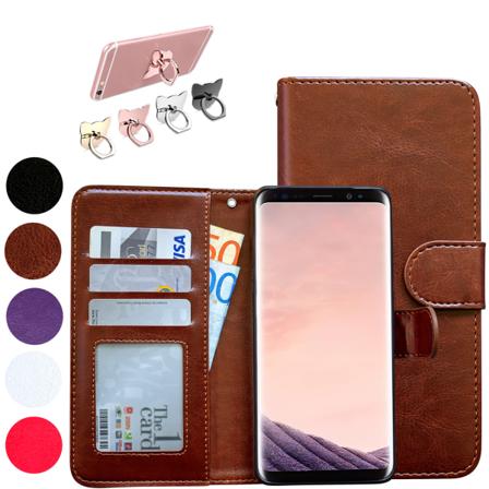 Samsung Galaxy S8 - Läderfodral/skydd Rosa