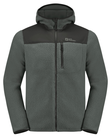 Jack Wolfskin Kammweg Pile FZ fleecetakki, Slate Green - Jack Wolfskin