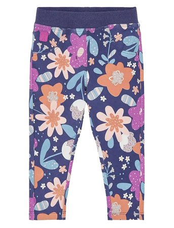 Boboli Fleece Trousers Floral - Purple - 86
