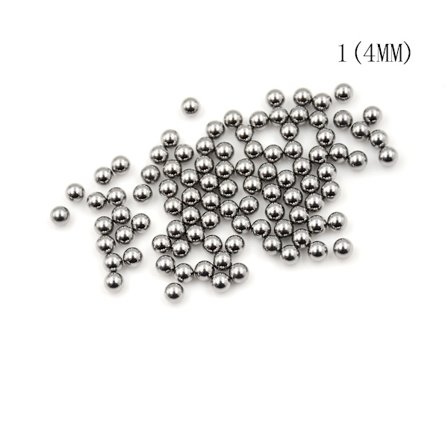 100st Cykelbyte Silver Tone Stållagerkula 4/4,5