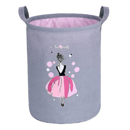 Sammenleggbar vanntett baby klesvask kurv ballett jente