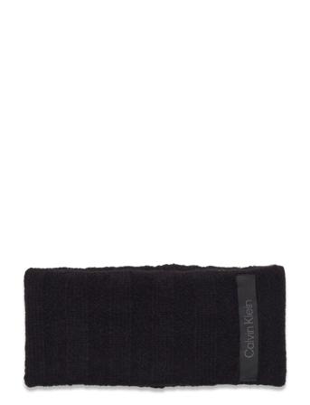 Label Defined Rib Headband Accessories Headwear Headbands Svart Calvin Klein*Betinget Tilbud
