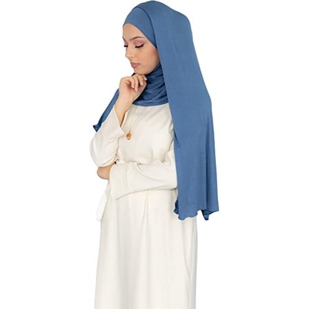 Pullover Full Jersey Blå Denim