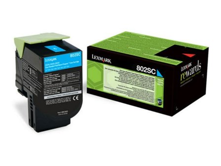 Lexmark Toner LEXMARK 80C2SCE 2K Cyan - Lyreco - Toner och bläck - Tonerkassetter - Toner Lexmark