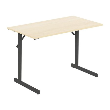 deNord Design Fällbord 1200x500x715x18 björk/svart - Lyreco - Kontorsmöbler och inredning - Bord och hurtsar - Fällbord