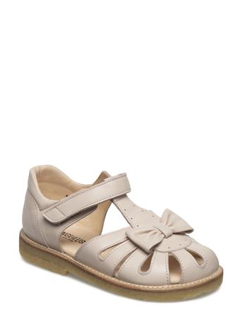 Sandals - Flat - Closed Toe - Shoes Summer Shoes Sandals Beige ANGULUS
