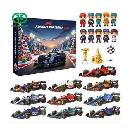 F1 Racing 2025 Adventsnedtelling Julekalender Blindboks Juletrepynt