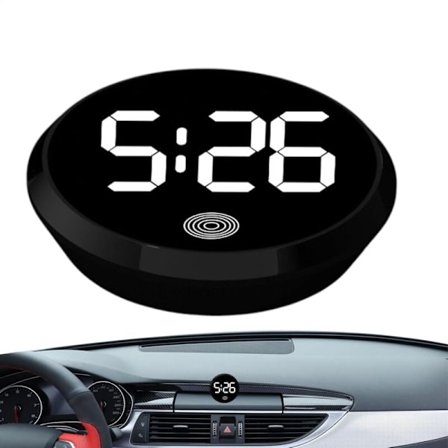 Pieni digitaalinen auton kello, auton kojelaudan elektroninen kello, digitaalinen kojelaudan auton kello, monikäyttöinen auton kello, 4,6 cm