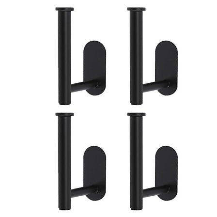 4 stk. Metall Selvklebende Gardinbånd Metall Gardinholdere Selvklebende Montering For Stue Og Soverom Sølv