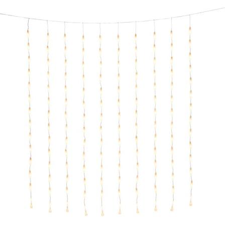 Konstsmide 4051-803 Valosarja pisaramuoto, amber 140x120 cm, Valaistus