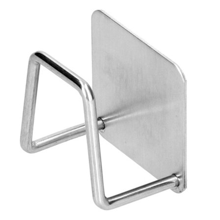 Seinään kiinnitettävä ruostumattomasta teräksestä valmistettu teline, viemäröintiteline, koukku, seinähylly, keittiötarvikkeet