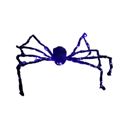 Ljusstark jätte spindel rekvisita skräck leksak hem fest halloween dekoration 30-150cm60CM