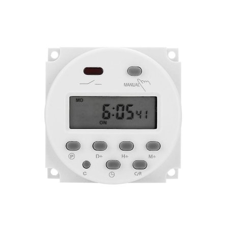 DC 12V Ajastimen kytkin 16A Digitaalinen elektroninen LCD-aika-rele