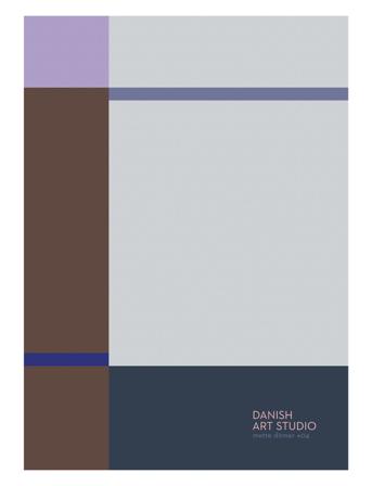 Danish Art Studio #4 Home Decoration Posters & Frames Posters Graphical Patterns Multi/mønstret Mette Ditmer