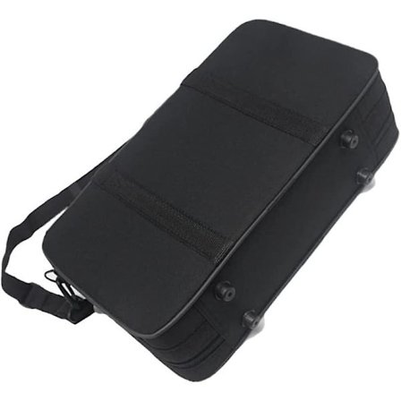 MILISTEN Bærbar Klarinet Etui: Obo Etui Klarinet Gig Bag Polstret Klarinet Etui Fløjte Etui med Skulderrem til Spiller Sort