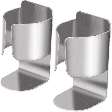 2 stk Elektrisk Tannbørsteholder, Veggmontert Rustfri Holder