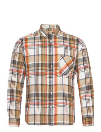 Larch Regular Fit Big Checked Shirt Skjorta Casual Multi/mönstrad Knowledge Cotton Apparel