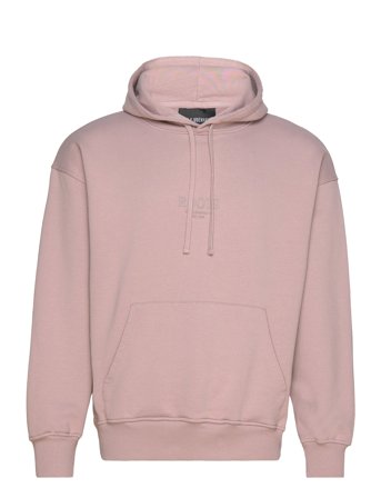 Printed Over D Hoodie Tops Sweatshirts & Hoodies Hoodies Pink Roots By Han Kjøbenhavn