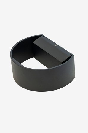 Dyberg Larsen - Vegglampe Circle utendørs - Svart - Fasadebelysning - Fra Homeroom